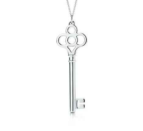 Tiffany inspired Crown key pendant